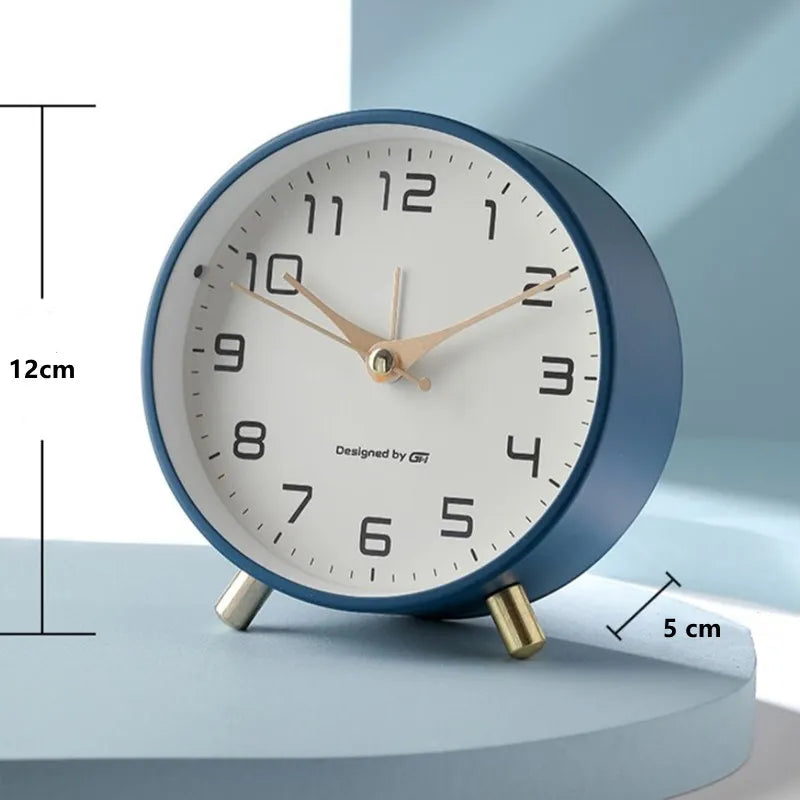 Tafelklok Scandinavisch Stil Uurwerk Metaal Glas Slaapkamer Woonkamer Modern | Restfield